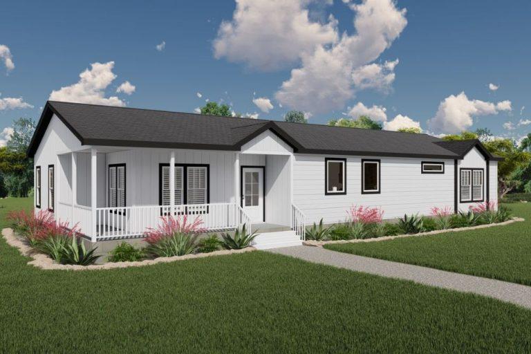 Clayton Schult Alpine The Denali Double Wide Manufactured Home Rendered Exterior View