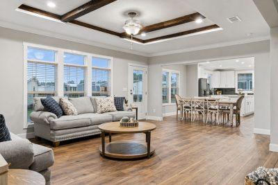 Clayton Schult Alpine The Olympus Double Wide Manufactured Home Interior View Living Space and Dining Area