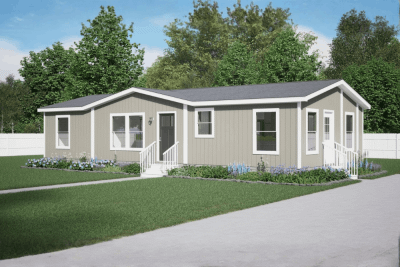 Clayton Bonham Miyo Blast Double Wide Manufactured Home Exterior View