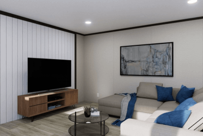 Clayton Bonham Miyo Single Wide Manufactured Home Interior View Living Room